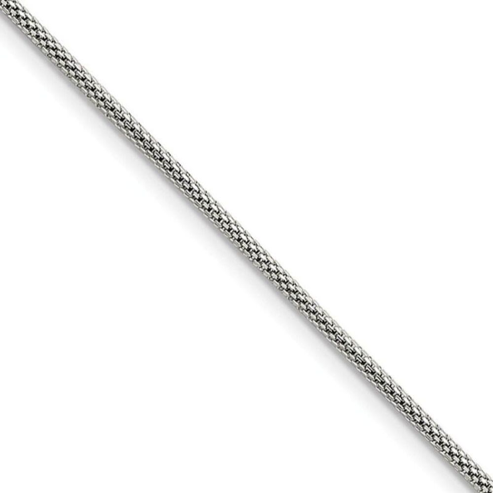 2mm Stainless Steel Round Bismark Mesh Chain Necklace, 24 Inch